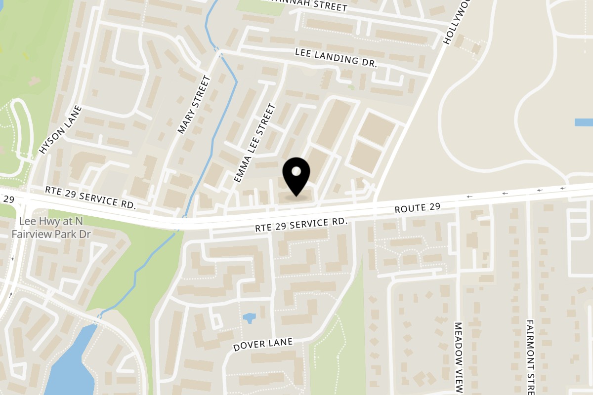 Map showing the location of Victor's Grill Churrasqueria Falls Church on 7634 Lee Hwy in Falls Church